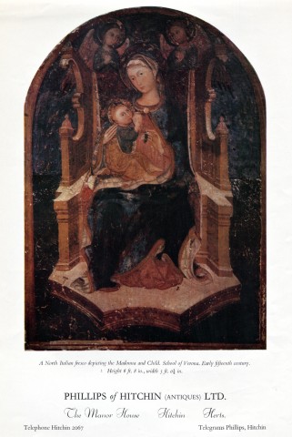 Fortt, Raymond — A North Italian fresco depicting the Madonna and Child. School of Verona. Early fifteenth century. — insieme